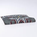 MCM Logogram Vicetos Clutch Bag PVC Leather Gray Gold Auth am8856-6