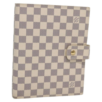 LOUIS VUITTON Damier Azur Agenda GM Day Planner Cover R20708 LV Auth am8863V