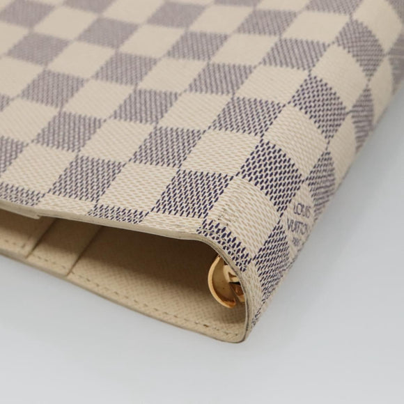 LOUIS VUITTON Damier Azur Agenda GM Day Planner Cover R20708 LV Auth am8863V