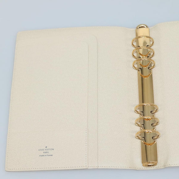 LOUIS VUITTON Damier Azur Agenda GM Day Planner Cover R20708 LV Auth am8863V