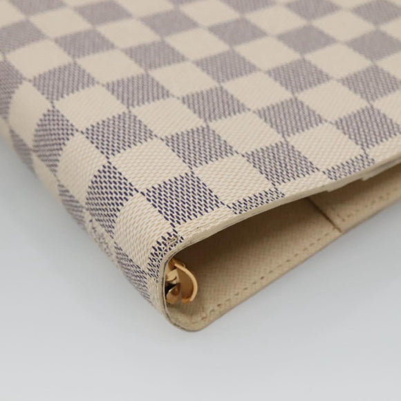 LOUIS VUITTON Damier Azur Agenda GM Day Planner Cover R20708 LV Auth am8863V