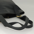 Coach Tote Bag Leather Navy Gold Auth am8870-7