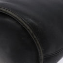 Coach Shoulder Bag Leather Black Gold Auth am8871-8