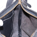 Coach Shoulder Bag Leather Black Gold Auth am8871-19