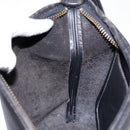 Coach Shoulder Bag Leather Black Gold Auth am8871-20