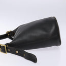 Coach Shoulder Bag Leather Black Gold Auth am8871-4