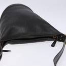 Coach Shoulder Bag Leather Black Gold Auth am8871-6