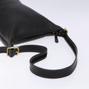 Coach Shoulder Bag Leather Black Gold Auth am8871-7