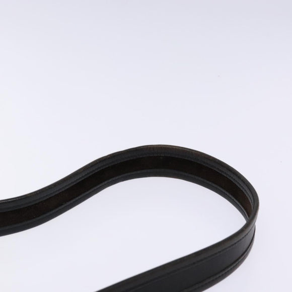 Coach Shoulder Bag Leather Black Gold Auth am8871