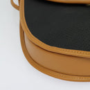 SAINT LAURENT Shoulder Bag Leather Black Gold Auth am8872-14