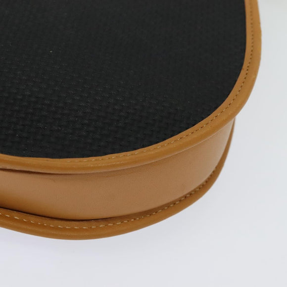 SAINT LAURENT Shoulder Bag Leather Black Gold Auth am8872