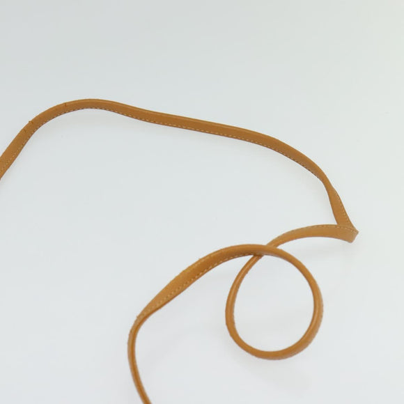 SAINT LAURENT Shoulder Bag Leather Black Gold Auth am8872