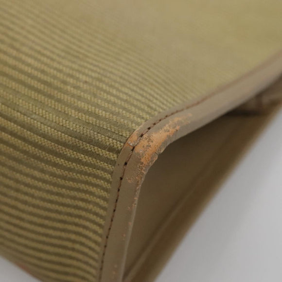 SAINT LAURENT Clutch Bag 2Set Beige Brown gold Auth am8873