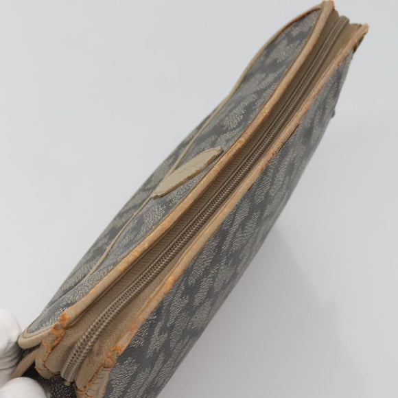 SAINT LAURENT Clutch Bag 2Set Beige Brown gold Auth am8873