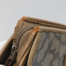 SAINT LAURENT Clutch Bag 2Set Beige Brown gold Auth am8873-8