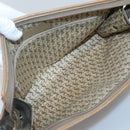 SAINT LAURENT Clutch Bag 2Set Beige Brown gold Auth am8873-9