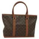 LOUIS VUITTON Monogram Sac Weekend PM Hand Bag M42425 LV Auth am8879-1