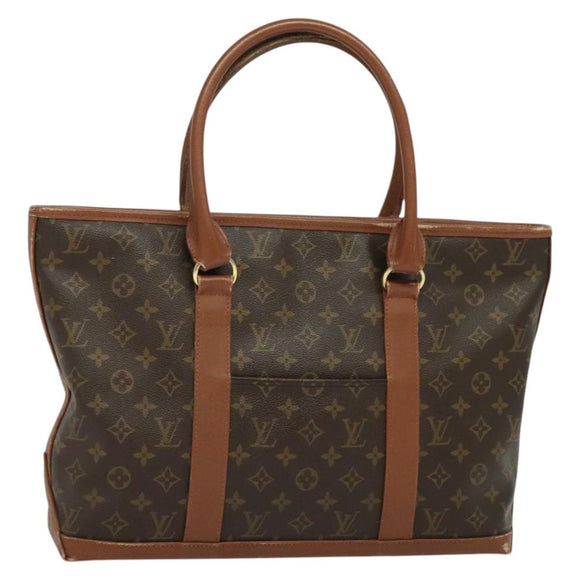 LOUIS VUITTON Monogram Sac Weekend PM Hand Bag M42425 LV Auth am8879