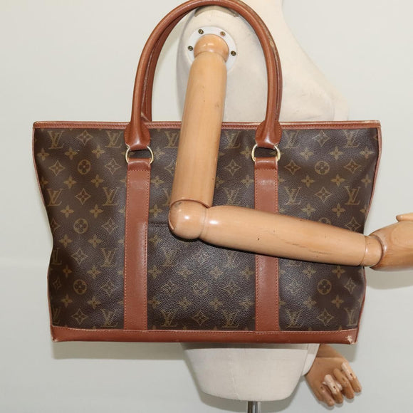 LOUIS VUITTON Monogram Sac Weekend PM Hand Bag M42425 LV Auth am8879