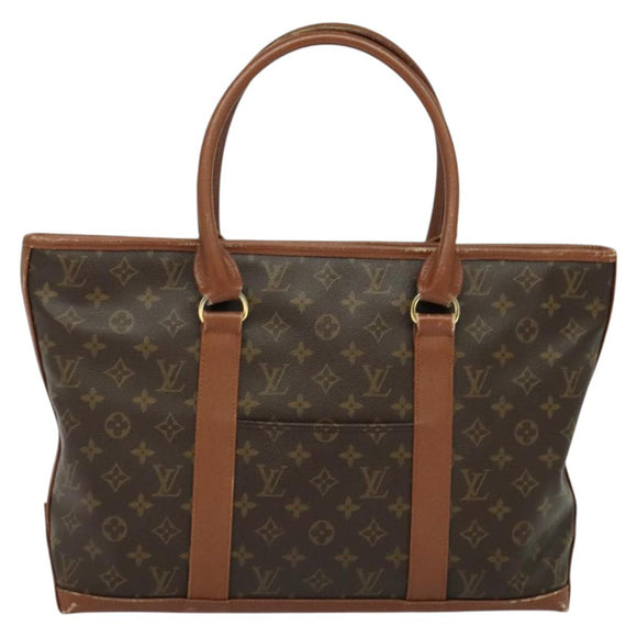 LOUIS VUITTON Monogram Sac Weekend PM Hand Bag M42425 LV Auth am8879