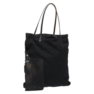 FENDI Zucca Canvas Tote Bag Black Auth am8881