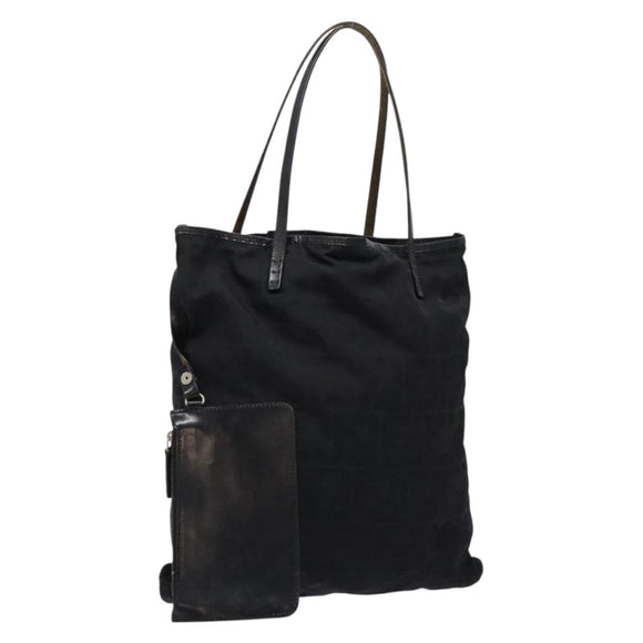 FENDI Zucca Canvas Tote Bag Black Auth am8881