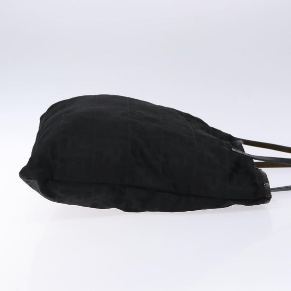 FENDI Zucca Canvas Tote Bag Black Auth am8881