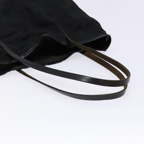 FENDI Zucca Canvas Tote Bag Black Auth am8881