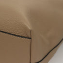 VERSACE Tote Bag Leather Beige Gold Auth am8882-16