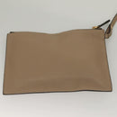 VERSACE Tote Bag Leather Beige Gold Auth am8882-22