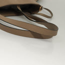 VERSACE Tote Bag Leather Beige Gold Auth am8882-7