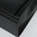 VERSACE Hand Bag Leather Black Silver Auth am8883-14