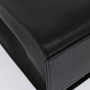 VERSACE Hand Bag Leather Black Silver Auth am8883-15