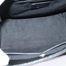 VERSACE Hand Bag Leather Black Silver Auth am8883-10