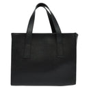 VERSACE Hand Bag Leather Black Silver Auth am8883-2