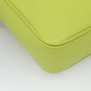 VERSACE Shoulder Bag Leather LIme Green Gold Auth am8884-16