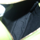 VERSACE Shoulder Bag Leather LIme Green Gold Auth am8884-10