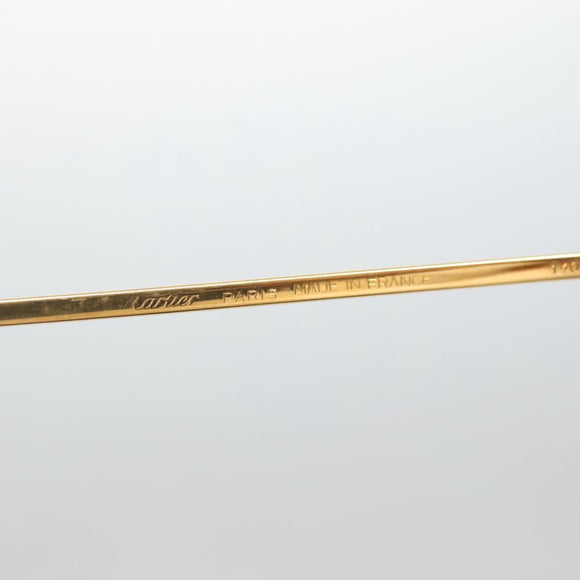 CARTIER Sunglasses Metal Blue Auth am8889