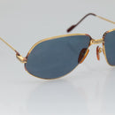 CARTIER Sunglasses Metal Blue Auth am8889-6