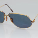 CARTIER Sunglasses Metal Blue Auth am8889-7