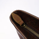 ETRO Paisley Tote Bag PVC Brown Gold Auth am8891-15