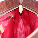 ETRO Paisley Tote Bag PVC Brown Gold Auth am8891-18