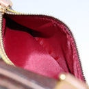 ETRO Paisley Tote Bag PVC Brown Gold Auth am8891-22