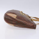 ETRO Paisley Tote Bag PVC Brown Gold Auth am8891-4