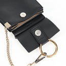 Chloe Fay Shoulder Bag Suede Leather Black Gold Auth am8892V-10