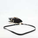 Chloe Fay Shoulder Bag Suede Leather Black Gold Auth am8892V-7