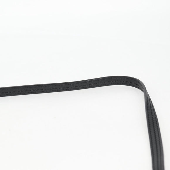 Chloe Fay Shoulder Bag Suede Leather Black Gold Auth am8892V