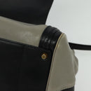 Chloe Alice Hand Bag Leather 2way Black Gold Auth am8896-13