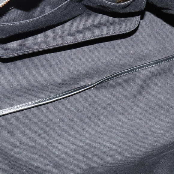 Chloe Alice Hand Bag Leather 2way Black Gold Auth am8896