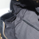 Chloe Alice Hand Bag Leather 2way Black Gold Auth am8896-19